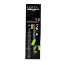 Loreal Crema Colorante INOA Sin Amoniaco 60ml - 1021 Rubio Platino Irisado Ceniza